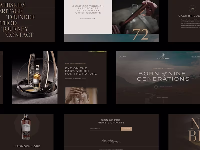 Cover image for Award-winning Website Design for a Heritage Whisky Manufacturer