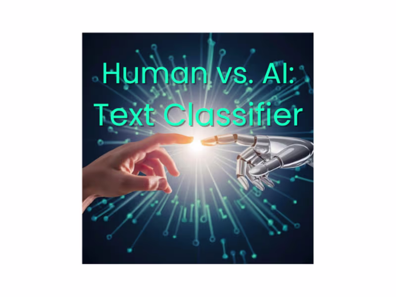 Cover image for Human vs AI Text Classifier