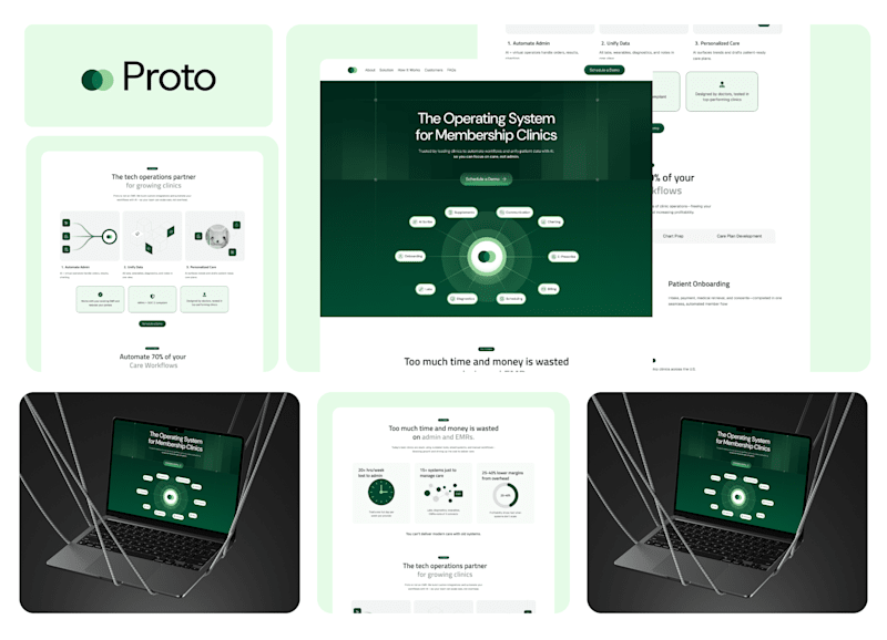 Cover image for Proto AI Website Design System & Framer Development