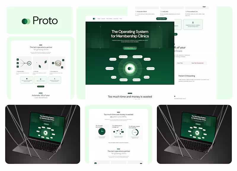 Cover image for Proto AI Website Design System & Framer Development