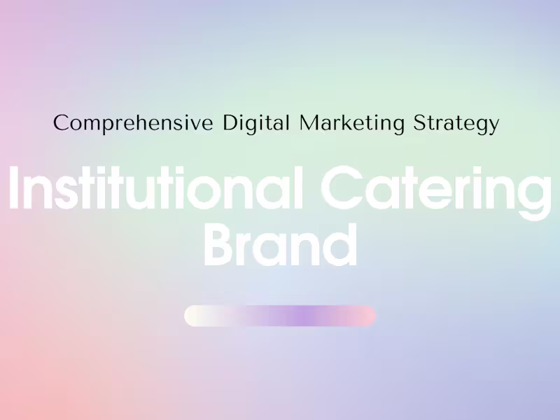 Cover image for Cafeteria | Comprehensive Digital Marketing Strategy