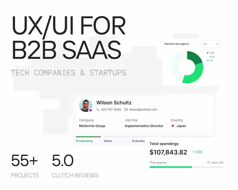 Cover image for UX/UI for SaaS for Tech companies & Startups