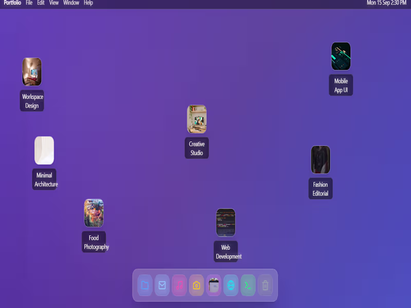 Cover image for MacOS style portfolio
