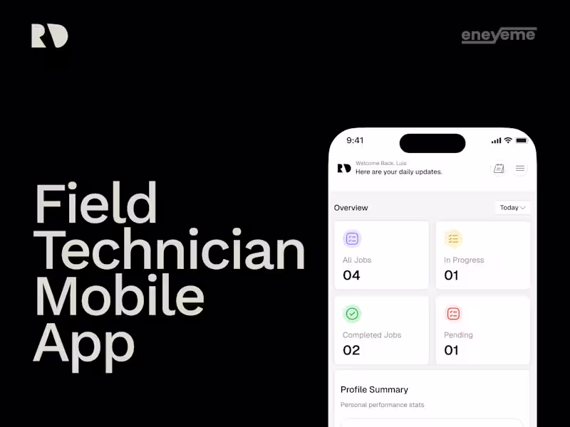 Cover image for This app is for technicians who go out daily to fix things o...
