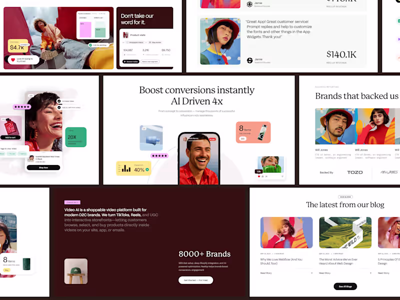 Cover image for Reelup Website Design