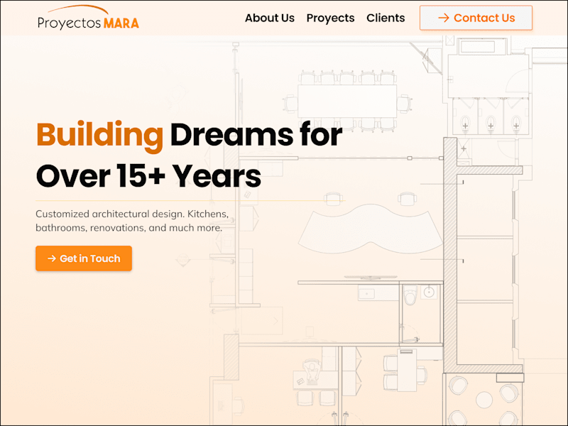 Cover image for Landing Page Website for Proyectos Mara