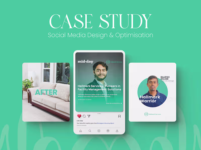 Cover image for Social Media Design & Optimisation - Hallmark Services: Behance