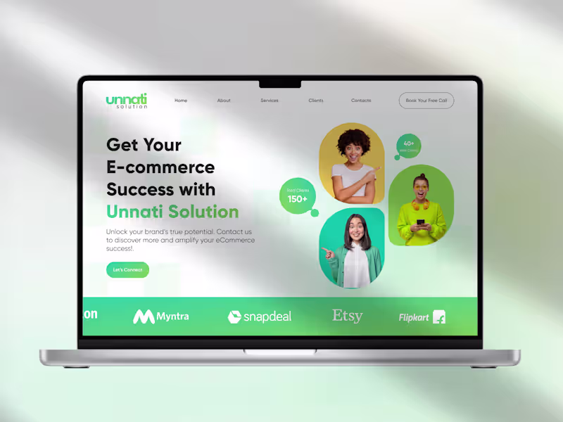 Cover image for Unnati Solution Website Design.
