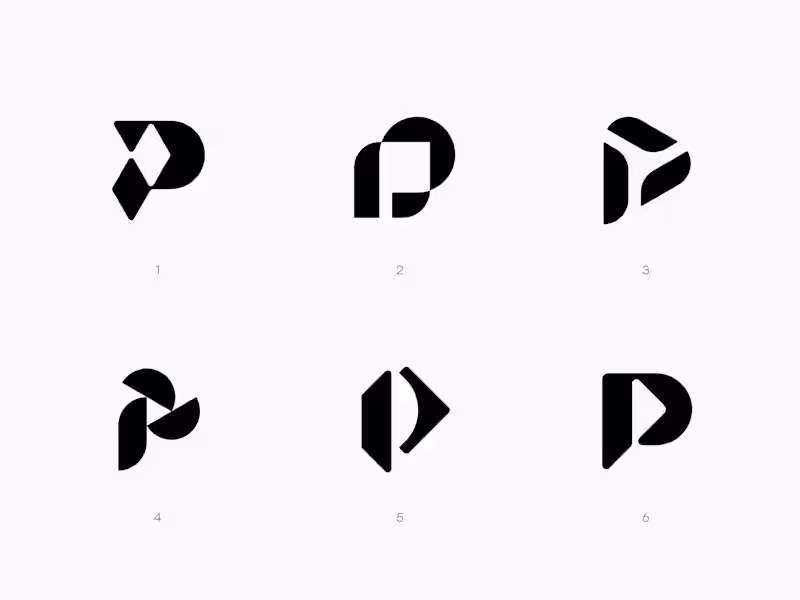 Cover image for Abstract P Logo Concepts // Logos For Sale