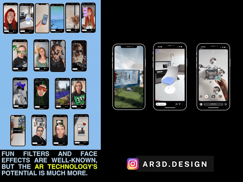 Cover image for AR Filters & Lenses for Instagram, TikTok and Snapchat. 