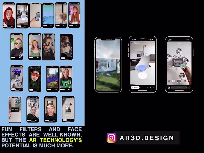 Cover image for AR Filters & Lenses for Instagram, TikTok and Snapchat. 