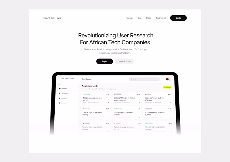 Cover image for TechRevolve Website Redesign