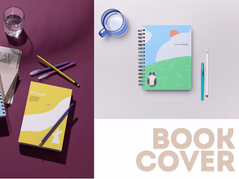 Cover image for Minimal Cute Book Cover Design