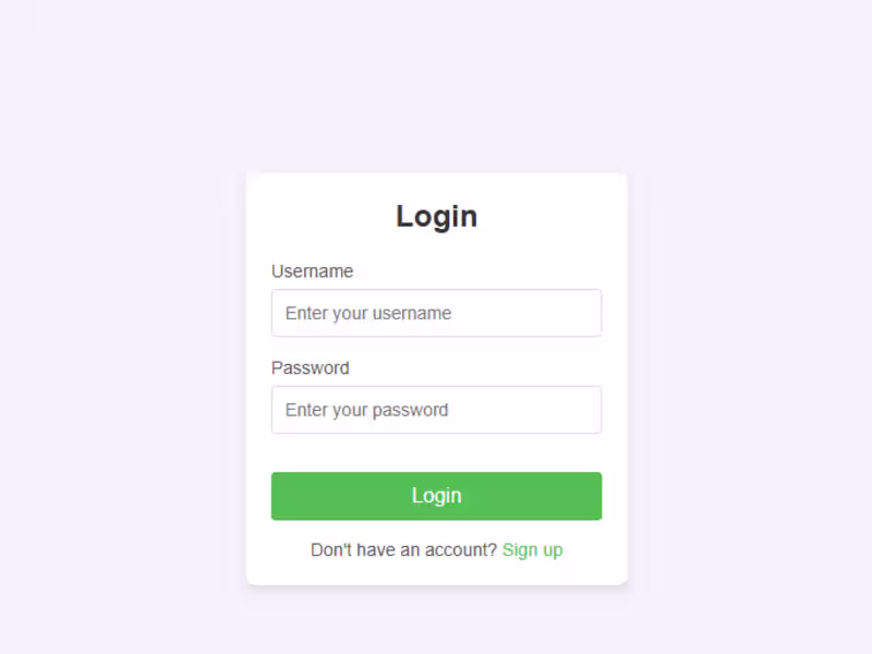 Cover image for Custom Login Page