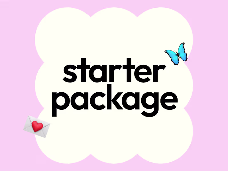 Cover image for starter brand design package