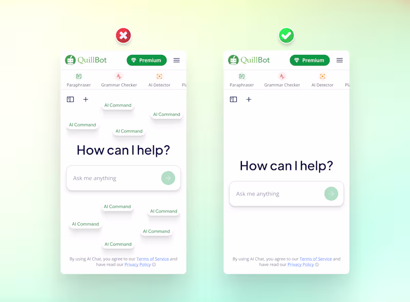 Cover image for QuillBot AI Chat Product Design