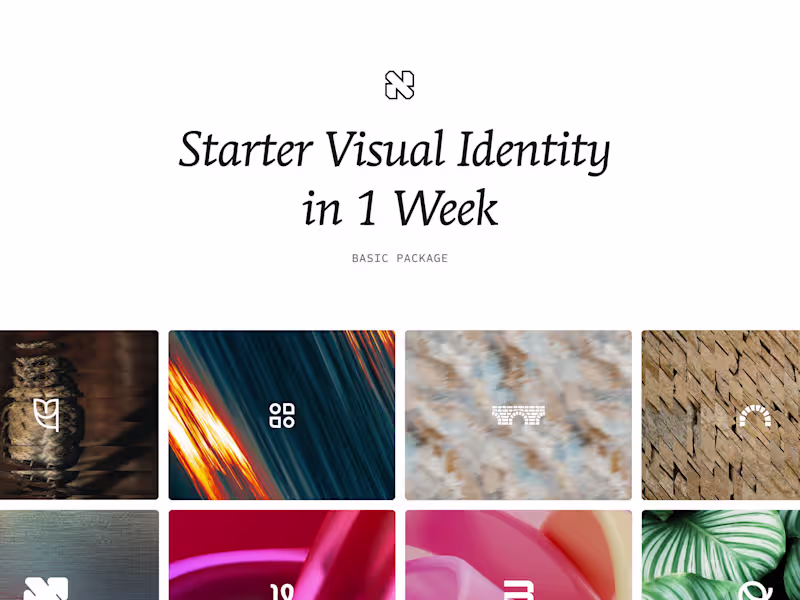 Cover image for Starter Visual Identity in 1 Week 