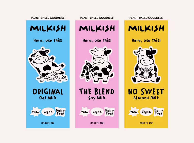 Cover image for Milkish (Brand Identity + Packaging)