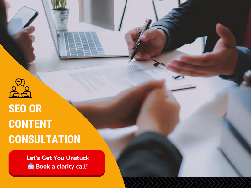 Cover image for Strategy Consultation for SEO & Content