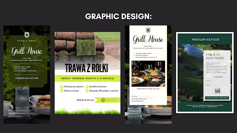 Cover image for I designed flyer layouts for