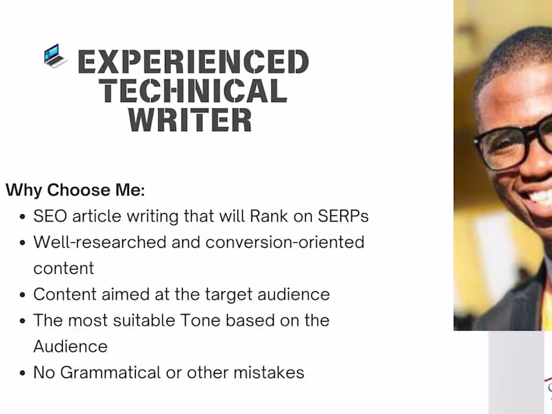 Cover image for SEO Article Writing / Technical SEO / Technical Writing