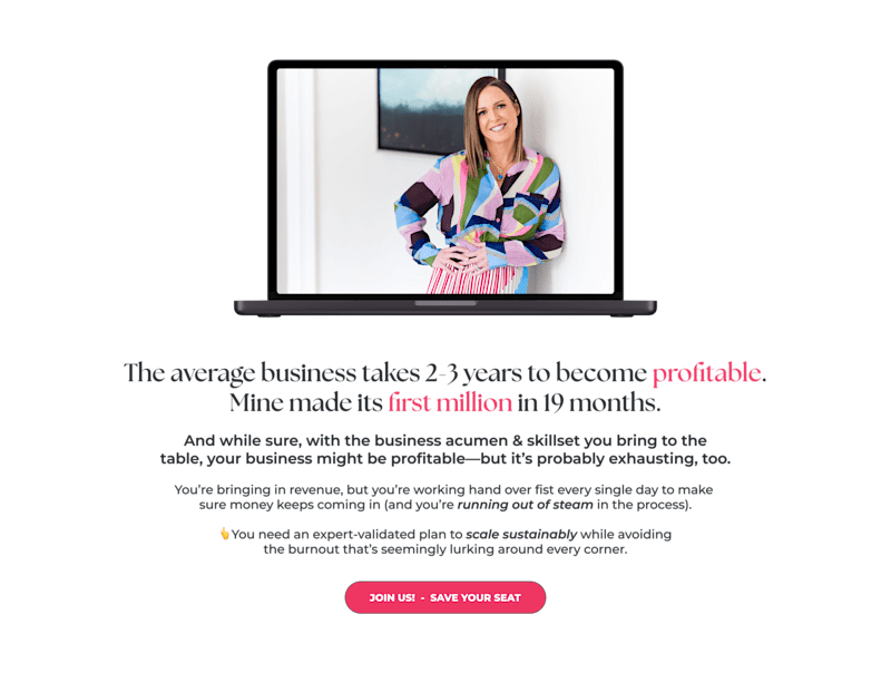 Cover image for Landing Page Design for Build Grow Scale Accelerator