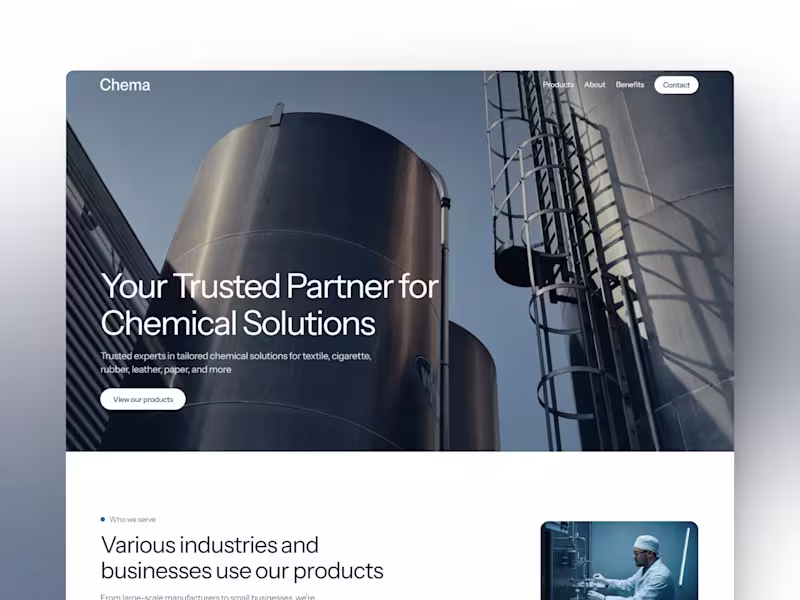 Cover image for Chema: One-Page Business Website Template