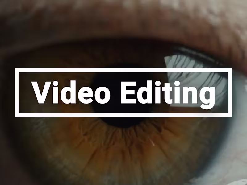 Cover image for Video Editing