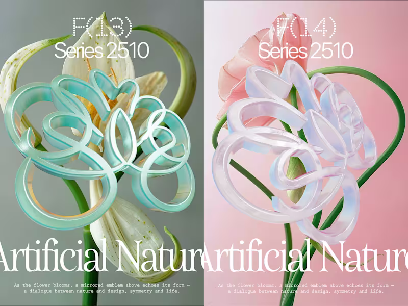 Cover image for 🌸 Artificial Nature — Animated Poster for My Future Virtual...