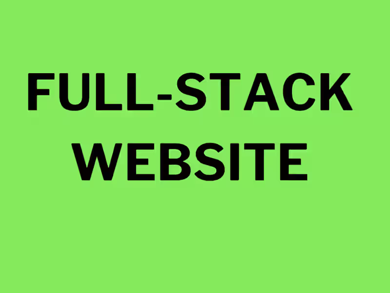 Cover image for full-stack web