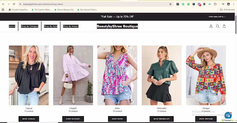 Cover image for A shopify website with ecommerce