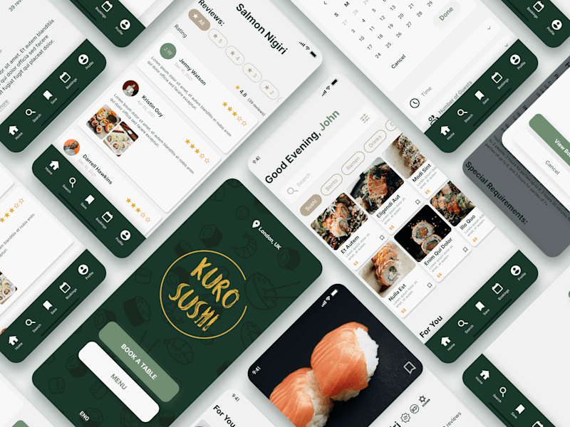 Cover image for Kuro Sushi Booking App Case Study