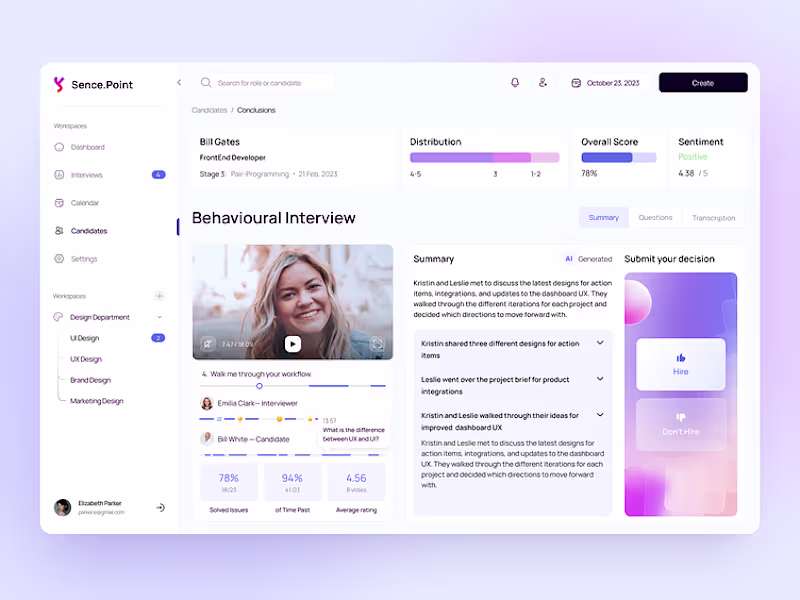 Cover image for Sence.Point UI/UX Design