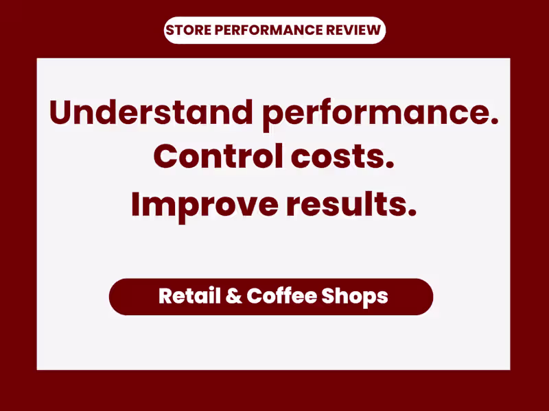 Cover image for Carried out a store performance review covering sales, labou...