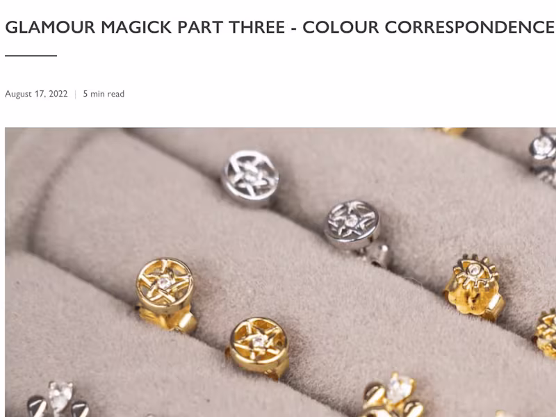 Cover image for Glamour Magick Part Three - Colour Correspondences
