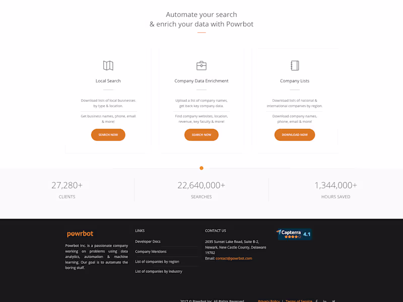 Cover image for Powrbot - automating company searches in bulk