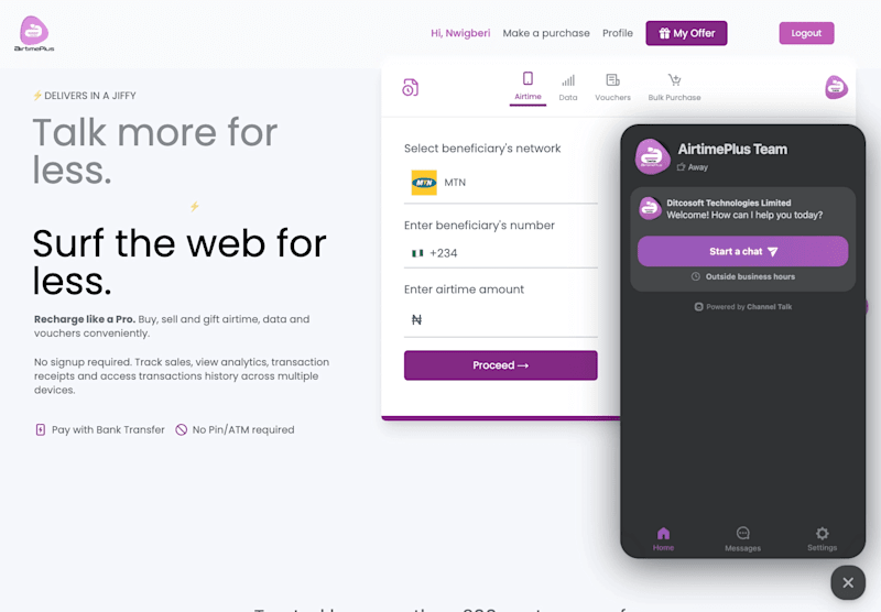 Cover image for Airtimeplus-Beta
