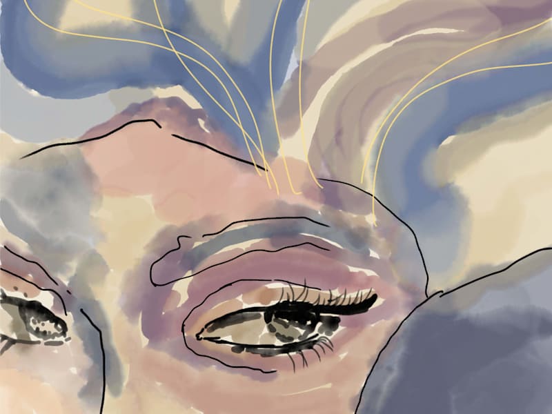 Cover image for Female Face Design: Watercolor Art on Behance