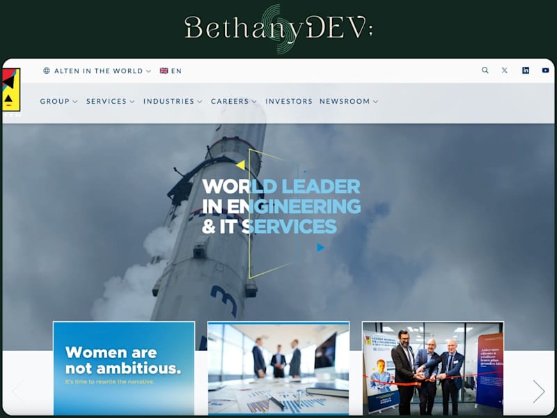 Cover image for Corporation business website for a global Tech giant