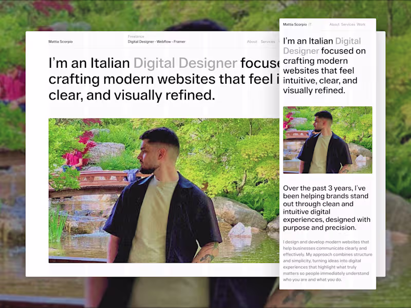 Cover image for Digital Designer - Landing Page - Figma - Webflow 