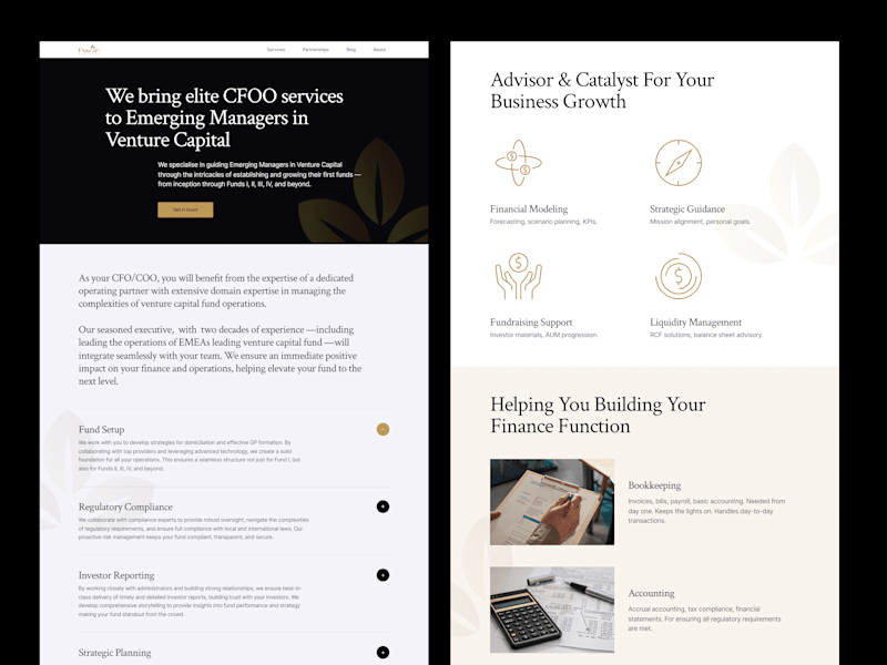 Cover image for Flourish Partners [Landing Page Design]