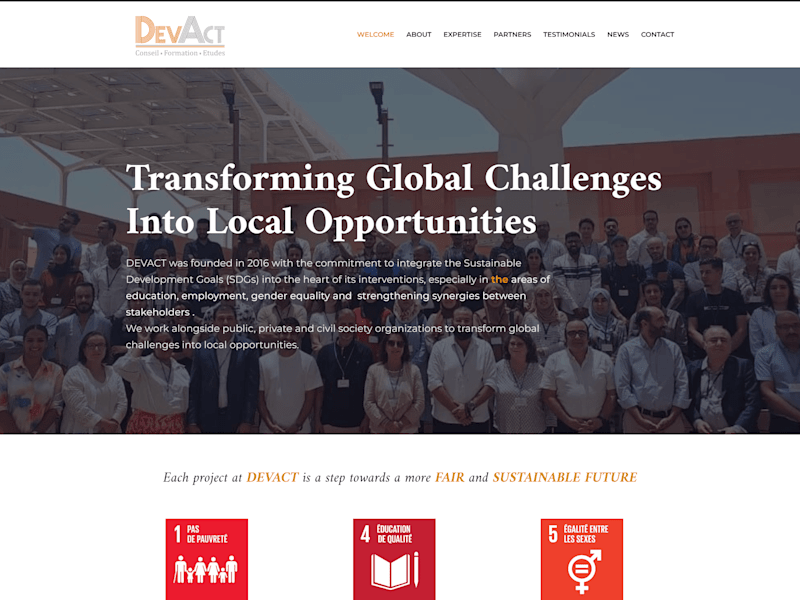 Cover image for Devact Website design & development 