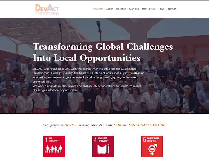 Cover image for Devact Website design & development 