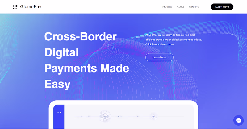 Cover image for GlomoPay | HomePage Design + Site Content