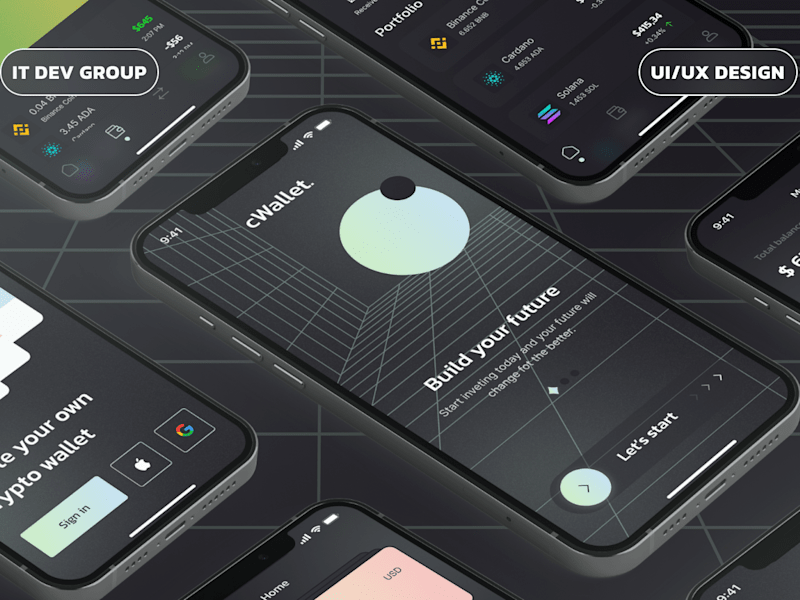 Cover image for Cryptocurrency exchange - app & landing page design
