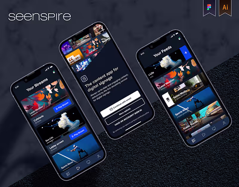 Cover image for Seenspire Mobile App Case Study on Behance