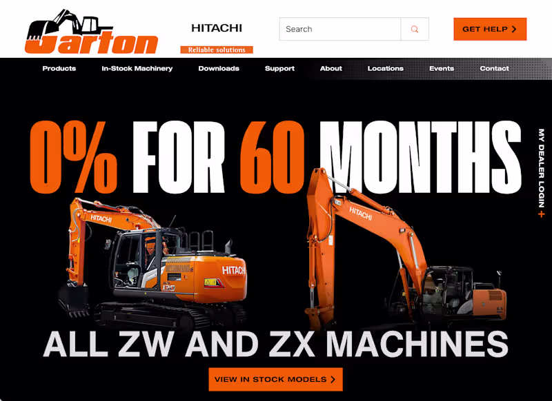Cover image for Hitachi Construction Equipment for Sale in California | Excavat…