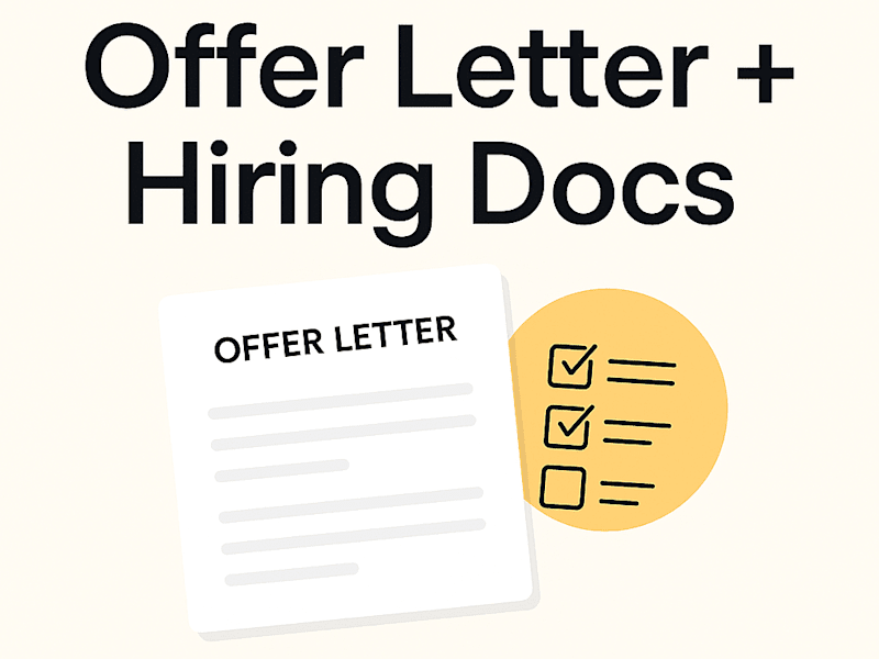 Cover image for Offer Letter + Hiring Docs Bundle 
