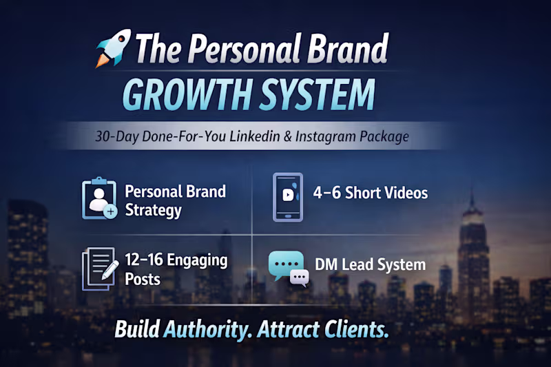 Cover image for 🚀 The Personal Brand Growth System