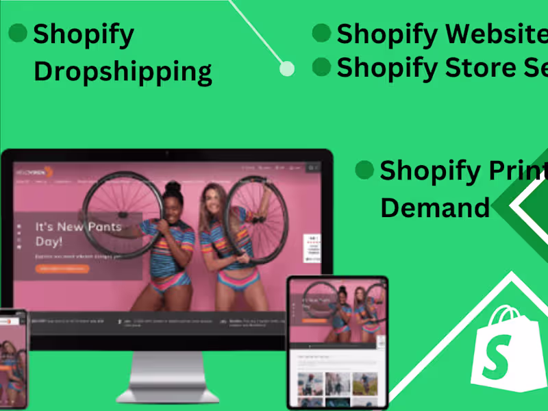 Cover image for Your Shopify Ecommerce website expert, Shopify dropshipping,